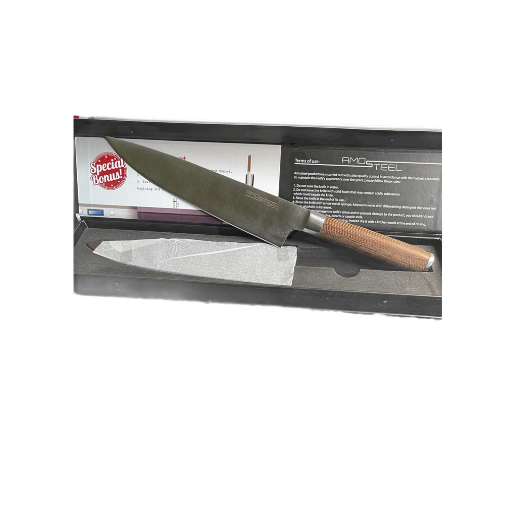 Amo Steel Chef's Knife 8" Blade - Picture 1 of 7